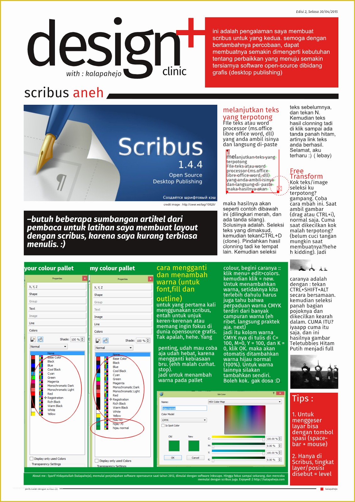 Free Scribus Templates Of Kalapahejo Tutorial Dan Template Scribus Bahasa Indonesia