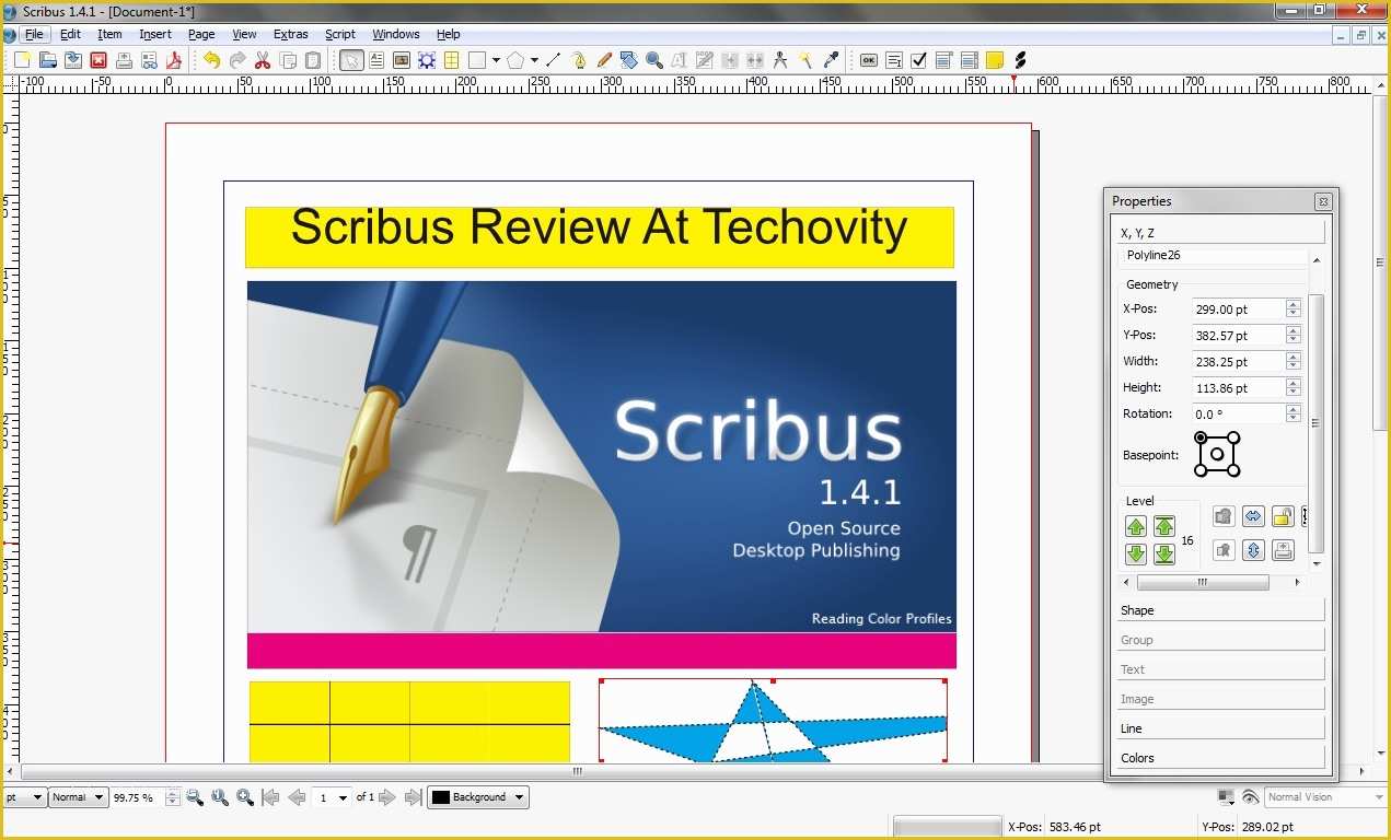 Free Scribus Templates Of Open source Desktop Publishing software