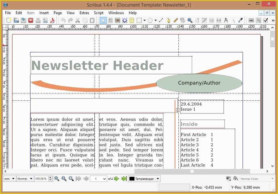 Free Scribus Templates Of Scribus A top Notch Freeware Desktop Publishing Program