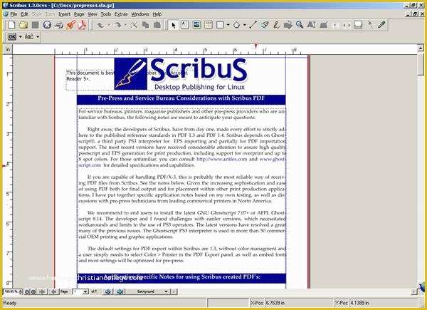 scribus book template