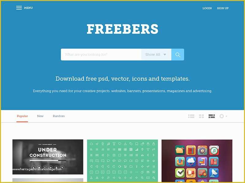 Free Search Engine Website Templates Of Freebers Free Web Template Psd