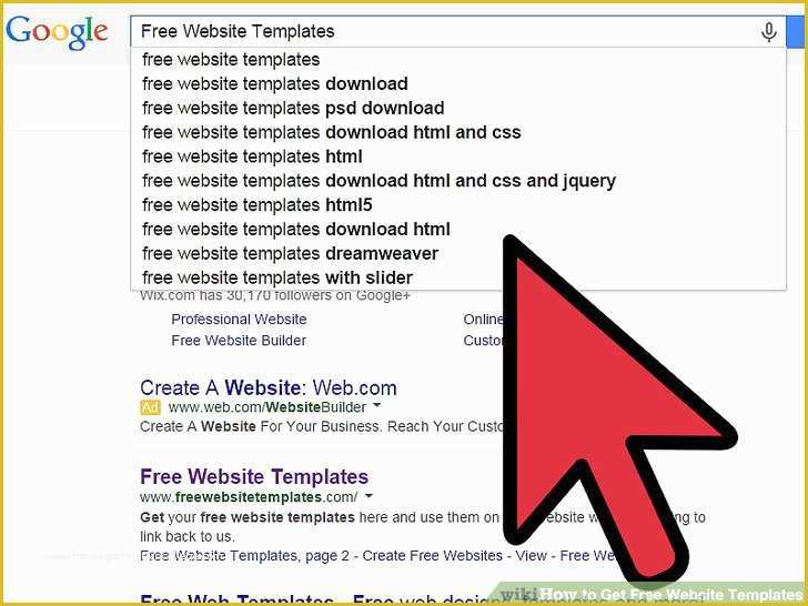 Free Search Engine Website Templates Of How to Get Free Website Templates 12 Steps with