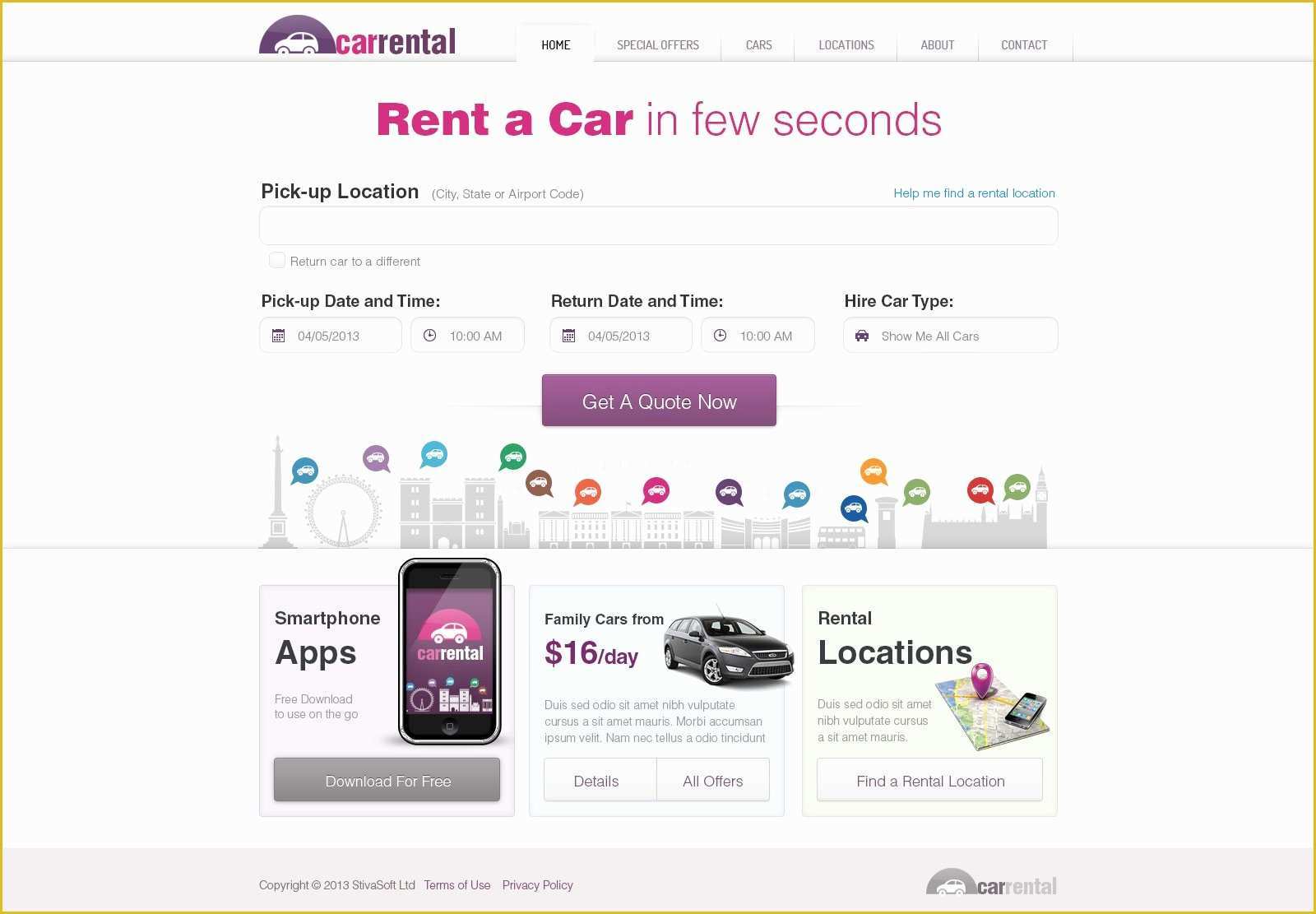 Free Search Engine Website Templates Of Rent A Car Web Template Free Driverlayer Search Engine