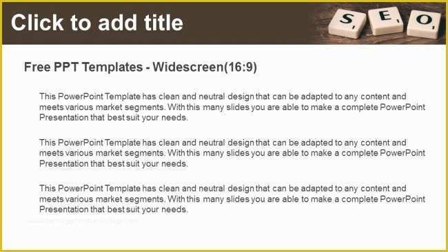 Free Search Engine Website Templates Of Search Engine Optimization Seo Ppt Templates