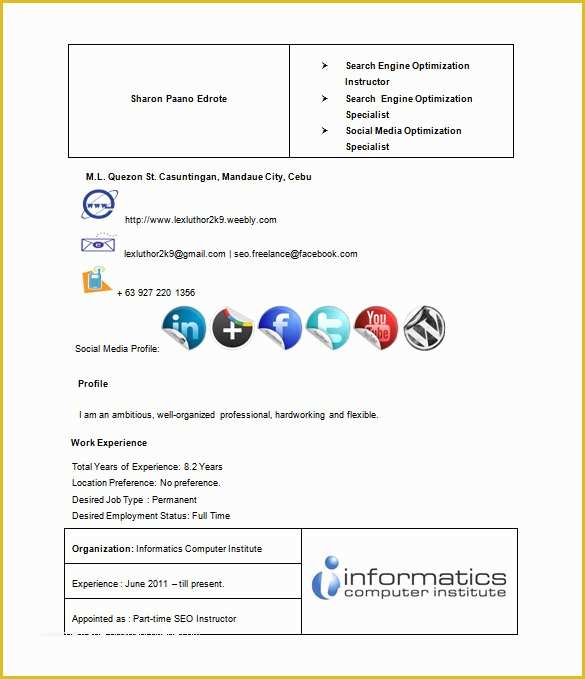 Free Search Engine Website Templates Of Seo Executive Resume Template 12 Free Word Excel Pdf