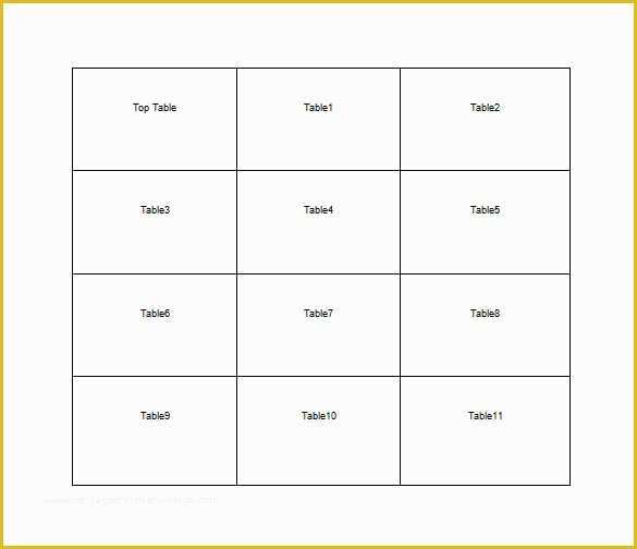 Free Seating Chart Template Of 11 Table Seating Chart Templates Doc Pdf Excel