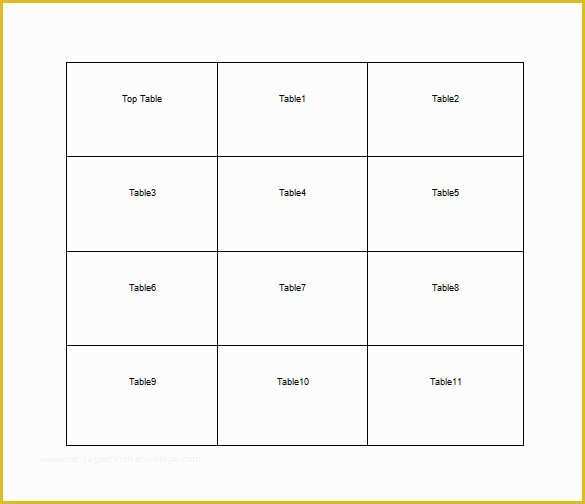 Free Seating Chart Template Of 11 Table Seating Chart Templates Doc Pdf Excel