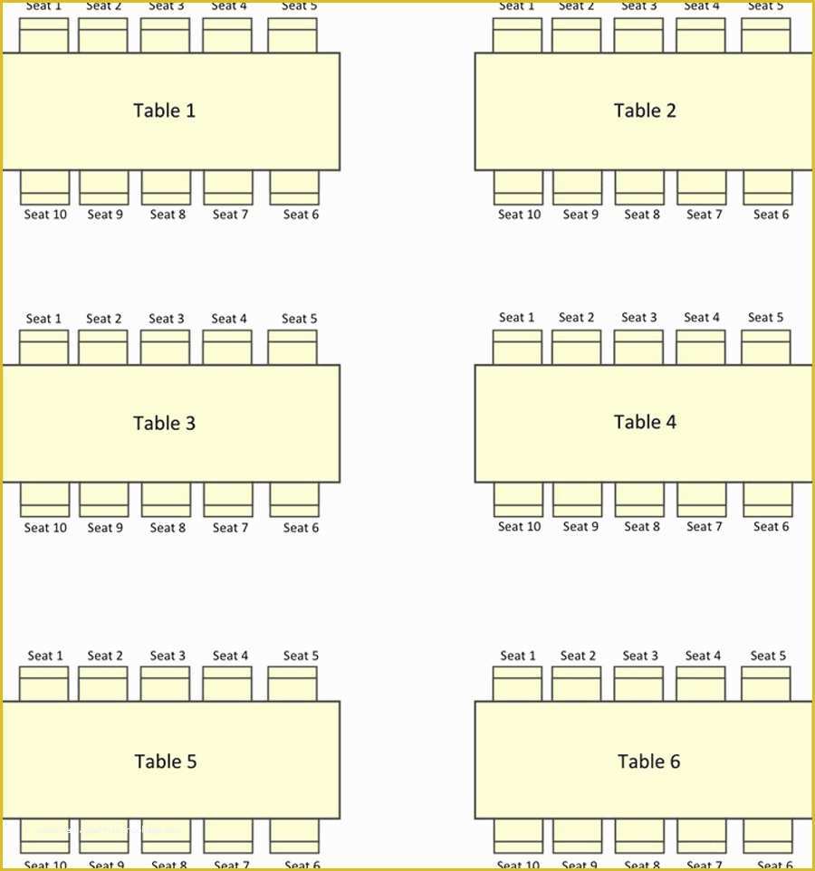 Free Seating Chart Template Of 40 Great Seating Chart Templates Wedding Classroom More