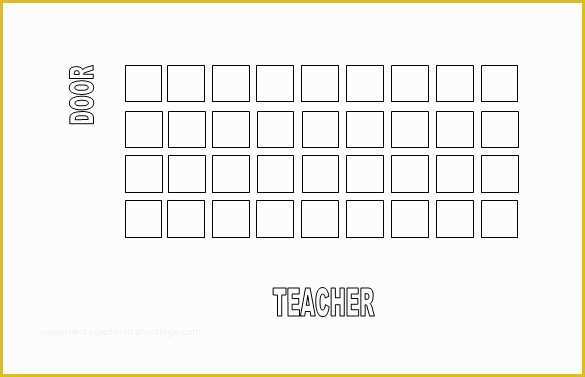 Free Seating Chart Template Of Classroom Seating Chart Template 10 Examples In Pdf