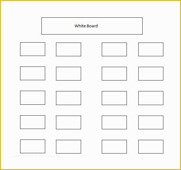 53 Free Seating Chart Template