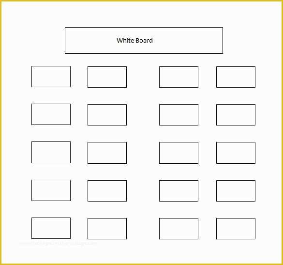 53 Free Seating Chart Template