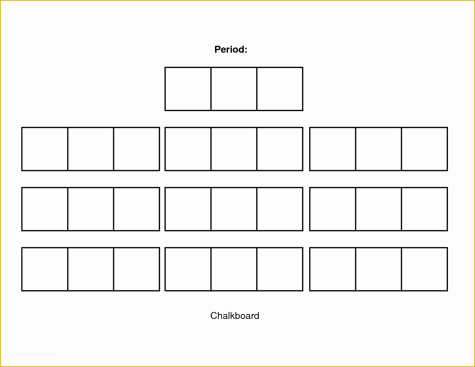 Seating Chart Format