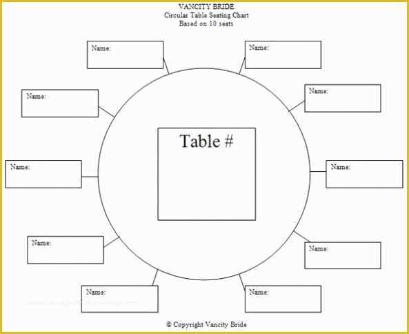 Free Seating Chart Template Of Free Individual Table Seating Charts