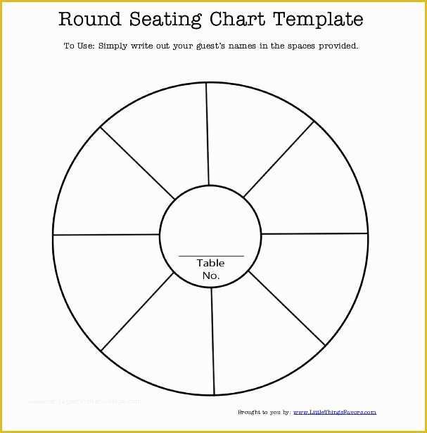 Free Seating Chart Template Of Round Table Seating Chart