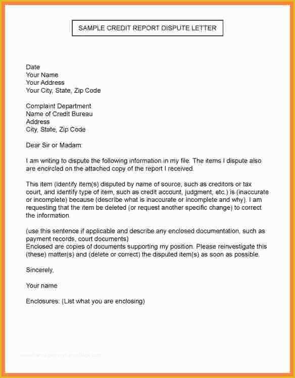 Free Section 609 Credit Dispute Letter Template Of 10 Remove Collection From Credit Report after Paid