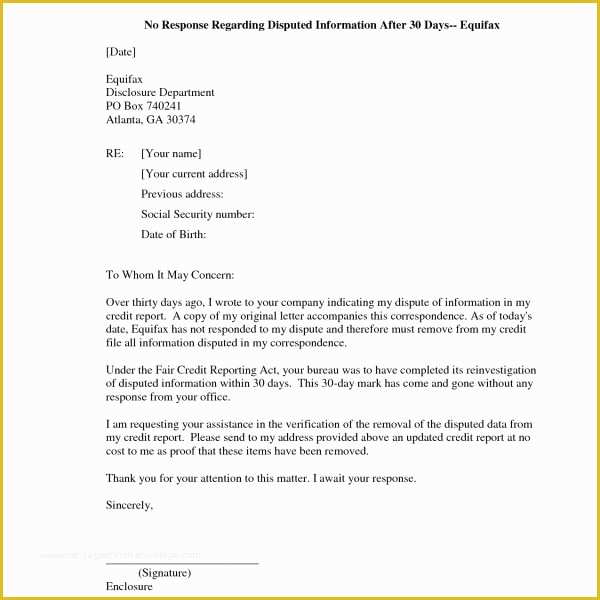 Free Section 609 Credit Dispute Letter Template Of Free Section 609 Credit Dispute Letter Template Eletter Co