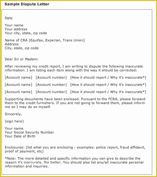 Free Section 609 Credit Dispute Letter Template Of Section 609 Credit Dispute Letter Template Credit Dispute