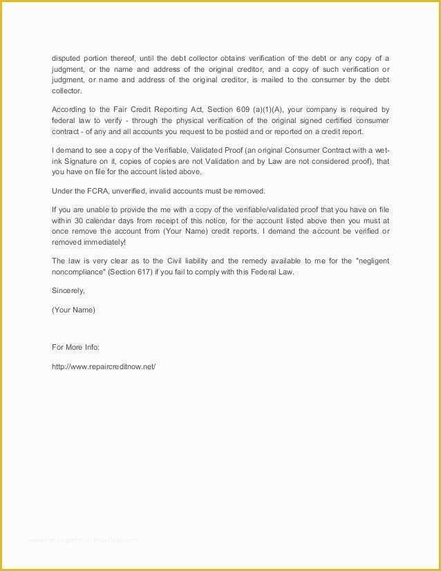 Free Section 609 Credit Dispute Letter Template Of Section 609 Credit Dispute Reviews