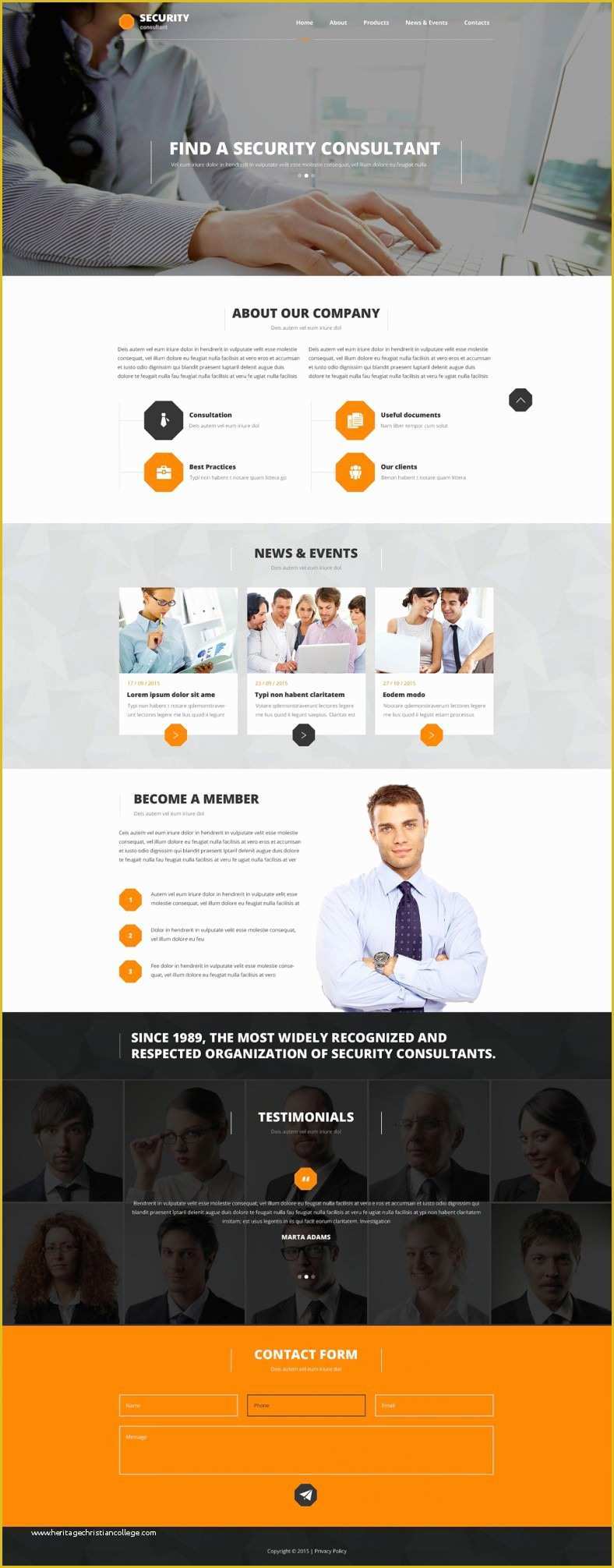 Free Security Company Profile Template Of 14 Best Security Services Website Templates