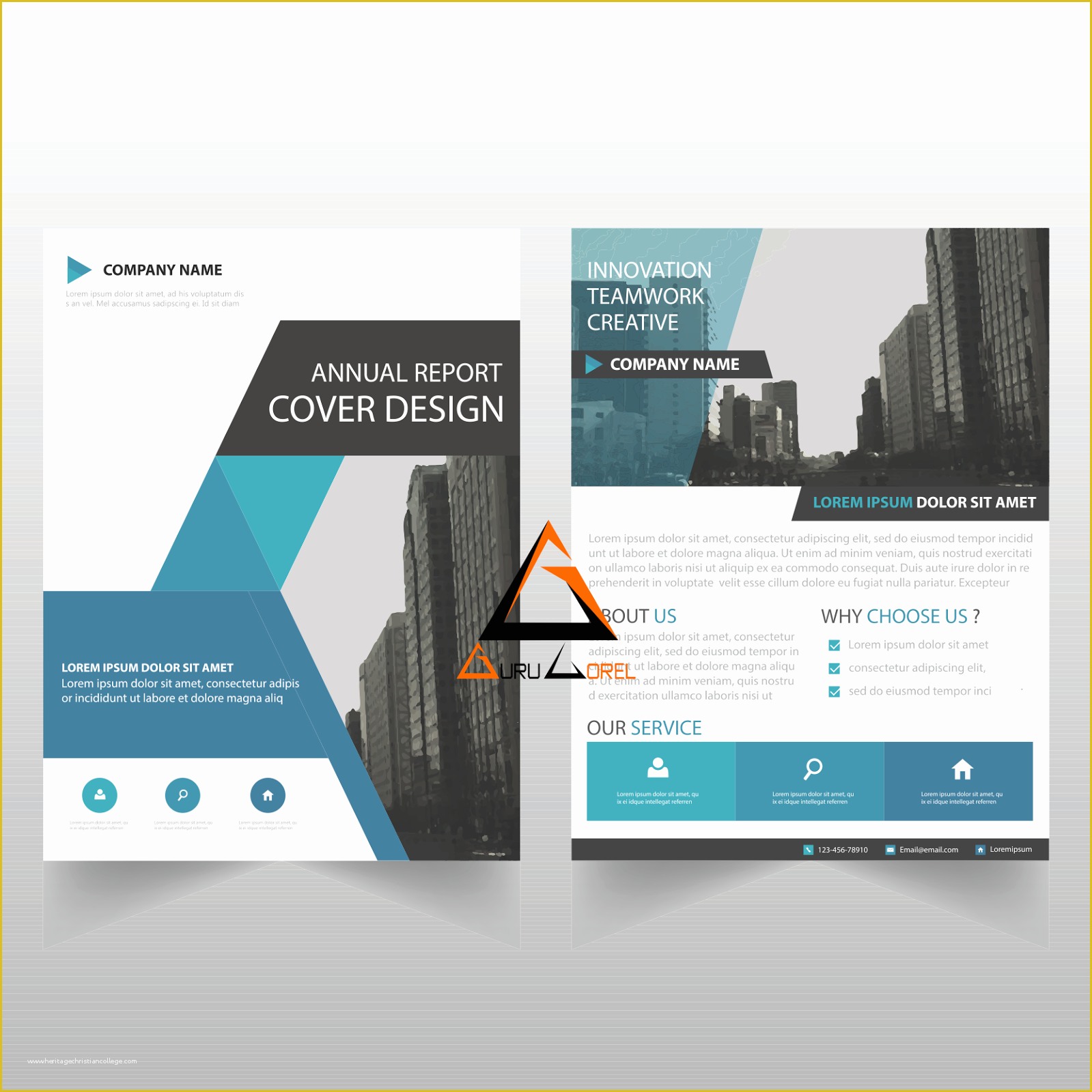 Free Security Company Profile Template Of Download Vector Brosur Bisnis Keren Coreldraw