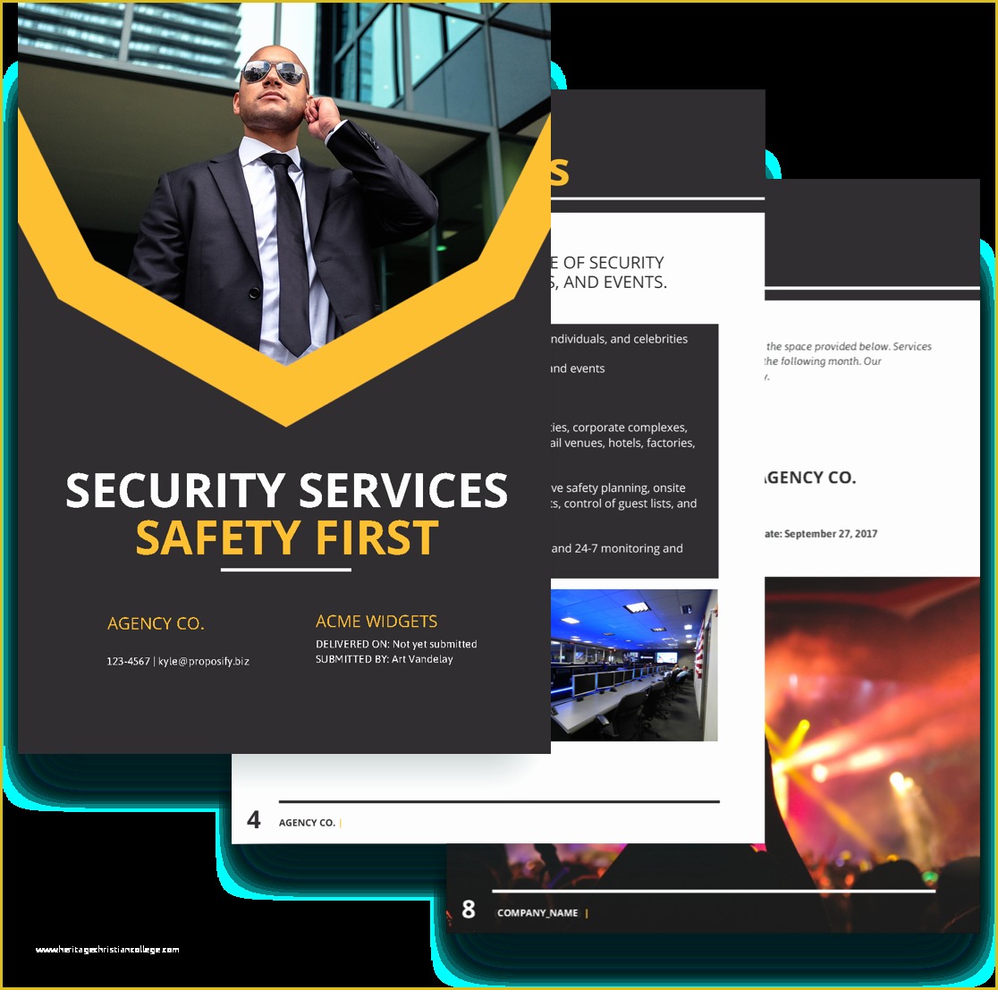 Free Security Company Profile Template Of Security Proposal Template Free Sample