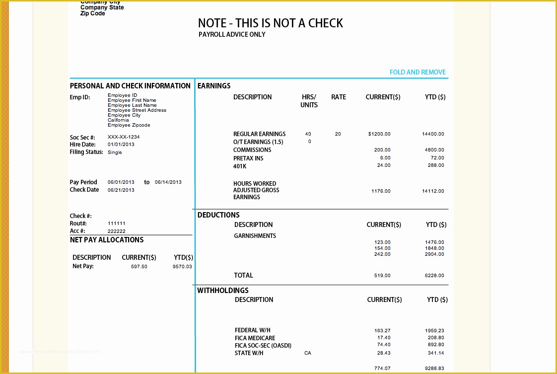 Free Self Employed Pay Stub Template Of 12 Free Self Employed Pay Stub Template