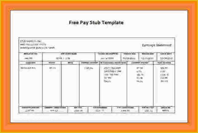 Free Self Employed Pay Stub Template Of 12 Free Self Employed Pay Stub Template
