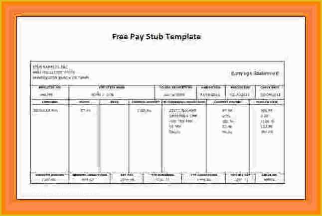 Free Self Employed Pay Stub Template Of 12 Free Self Employed Pay Stub Template