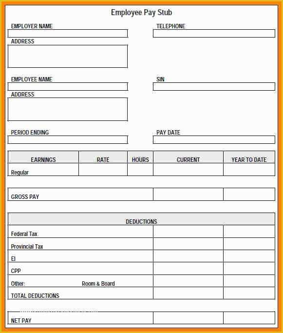 Free Self Employed Pay Stub Template Of 12 Free Self Employed Pay Stub Template