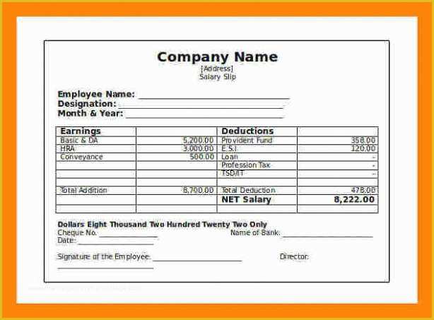 Free Self Employed Pay Stub Template Of 15 Free Self Employed Pay Stub Template