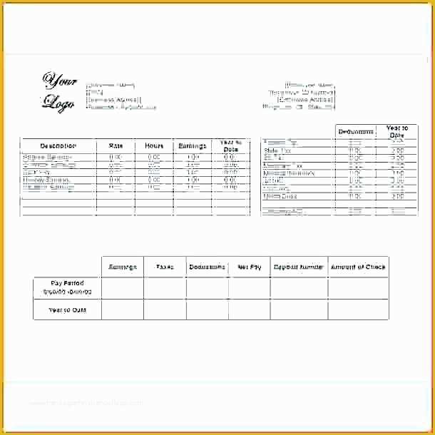 Free Self Employed Pay Stub Template Of 15 Self Employment Pay Stubs