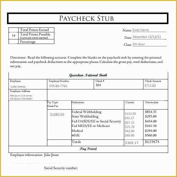 Free Self Employed Pay Stub Template Of Fice Pay Stub Template 7 Make Stubs Templates Free