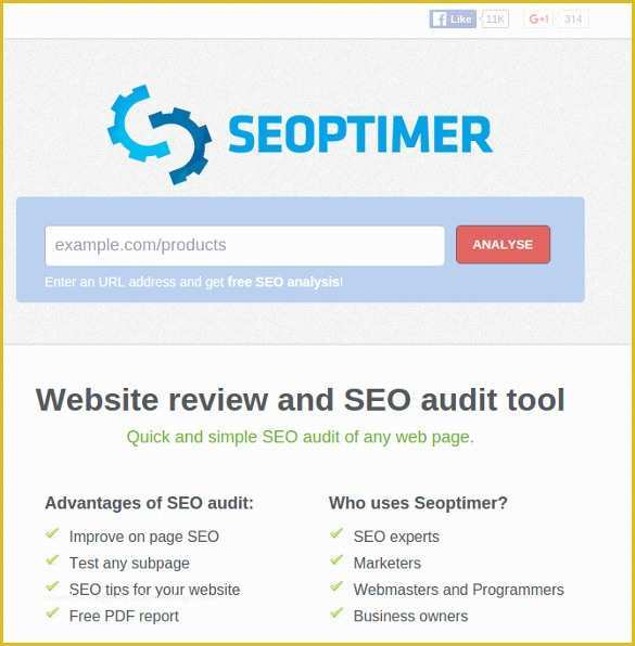 Free Seo Audit Template Of 21 Best Seo Analysis tools