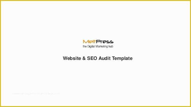 Free Seo Audit Template Of Website Seo Audit Template