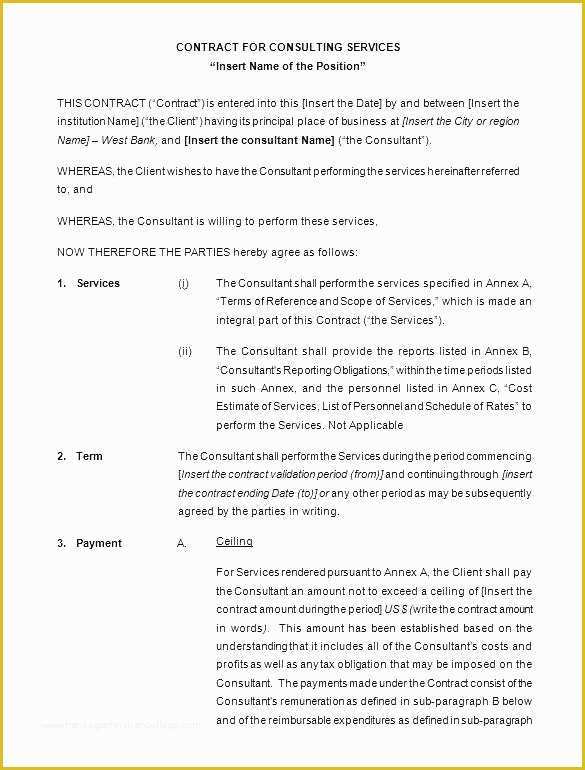 Free Service Agreement Template Australia Of Consulting Services Agreement