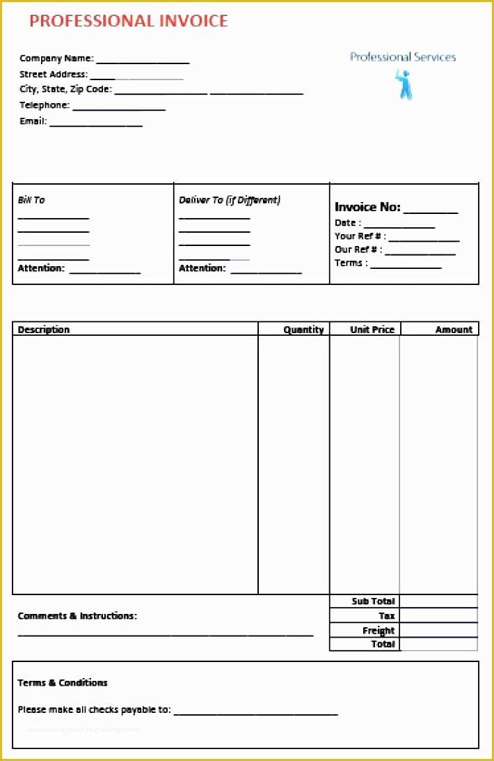 Free Service Invoice Template Excel Of 10 Service Invoice format Sampletemplatess