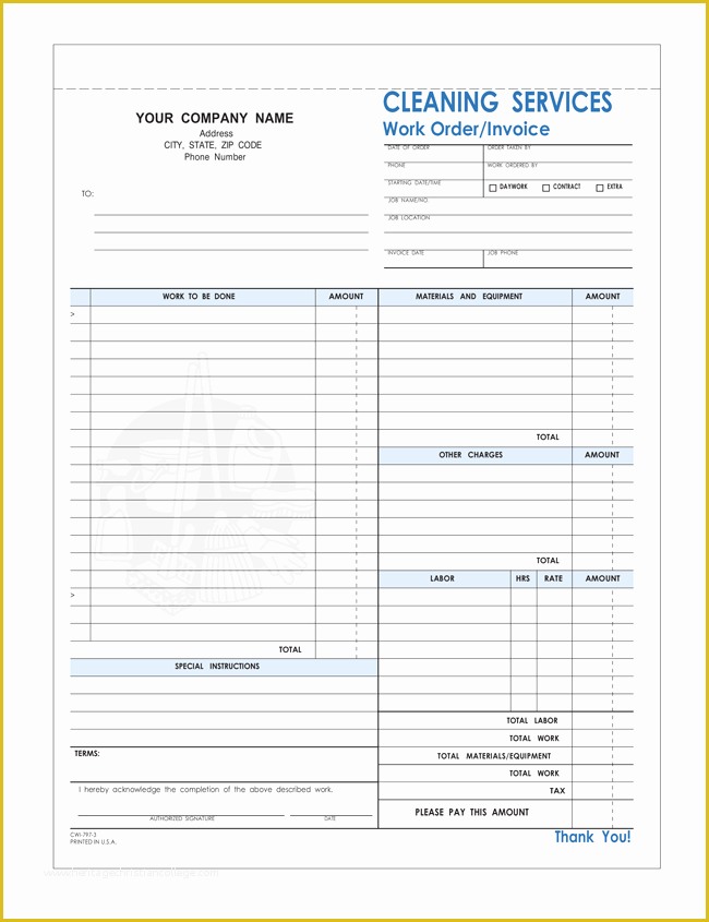 Free Service Invoice Template Excel Of Free Printable Cleaning Service Invoice Templates 10