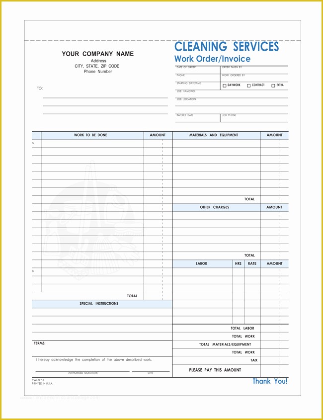 Free Service Invoice Template Excel Of Free Printable Cleaning Service Invoice Templates 10
