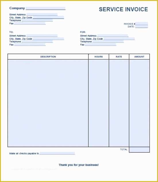 Free Service Invoice Template Excel Of Free Service Invoice Template Excel Pdf