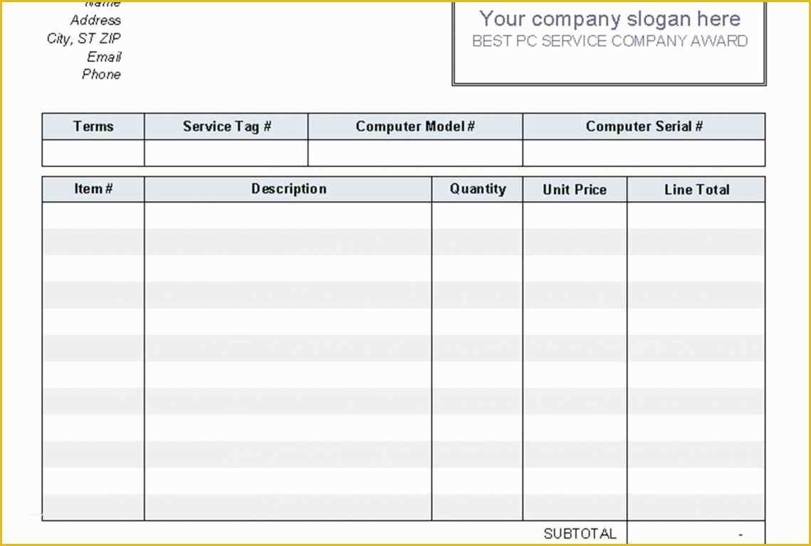 Free Service Invoice Template Excel Of Free Service Invoice Template Resume Templates Gst Tax