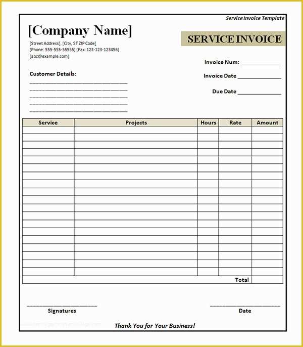 Free Service Invoice Template Excel Of Service Invoice 33 Download Documents In Pdf Word