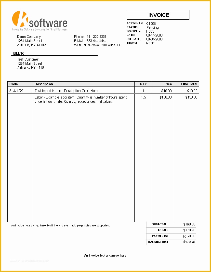 Free Service Invoice Template Open Office Of 12 Puter Sales and Services Bill format