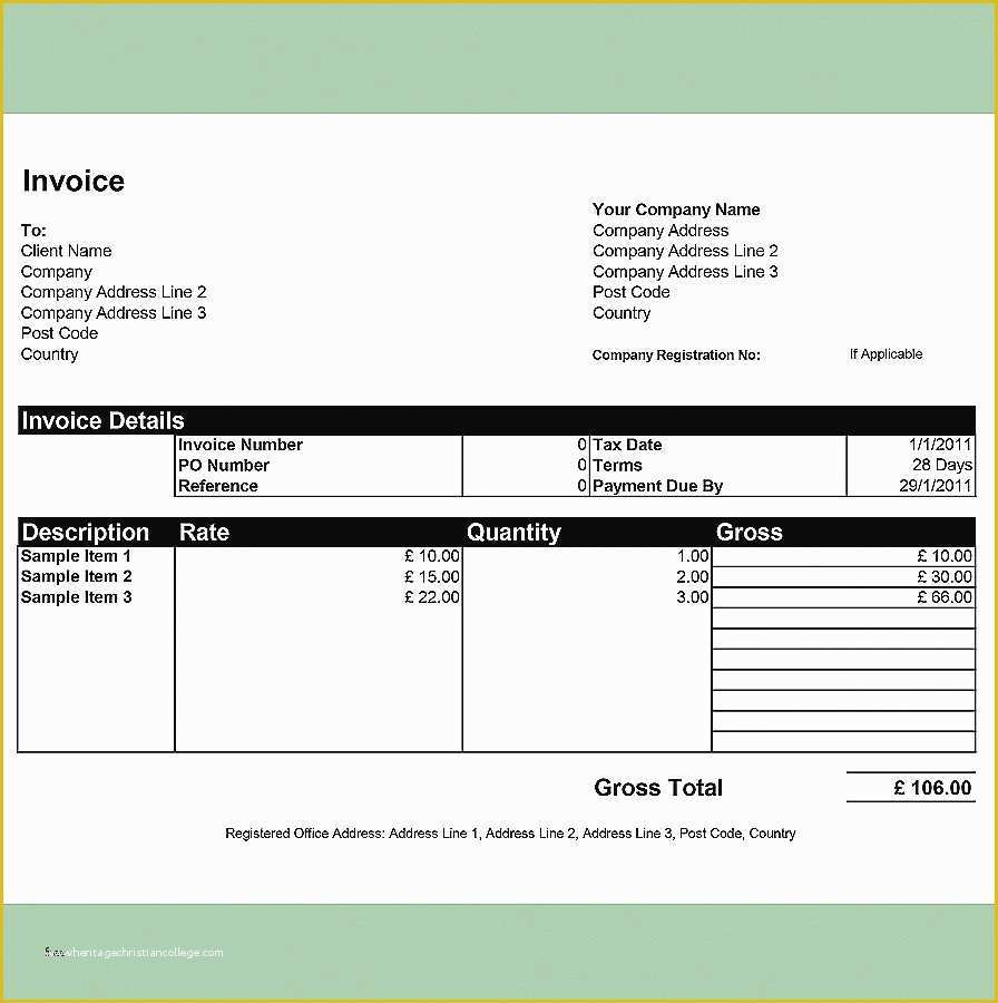 Free Service Invoice Template Open Office Of Free Billing Invoice Templateor Openoffice Sales Uk