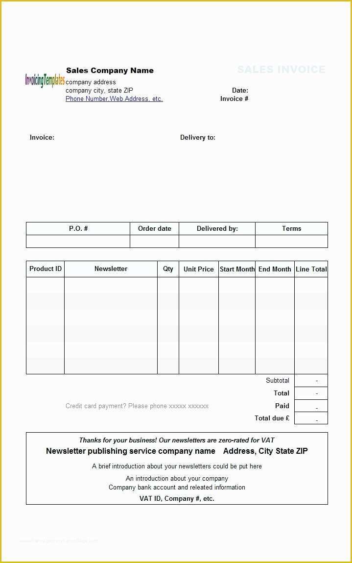 Free Service Invoice Template Open Office Of Free Invoice Template Open Fice – Amandae