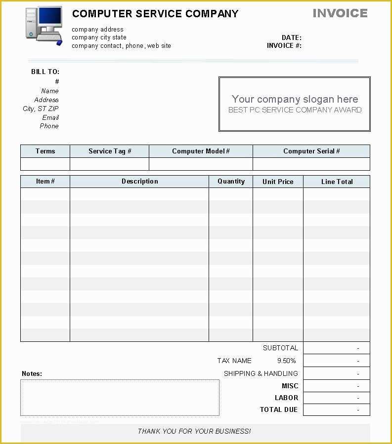 Free Service Invoice Template Open Office Of Free Service Invoice Templates Printable Template Lawn