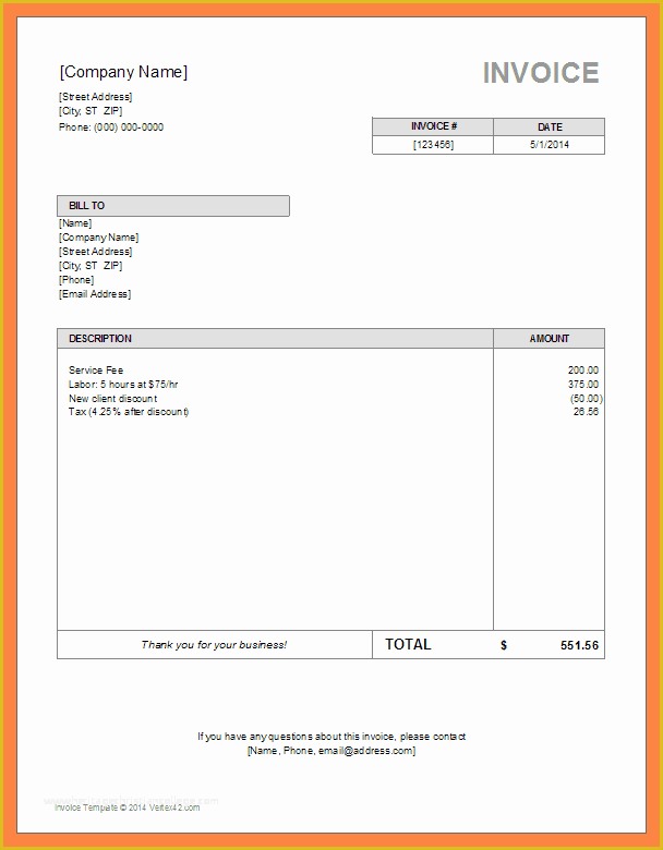 Free Service Invoice Template Open Office Of Invoice Template Word Uk