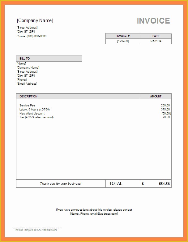 Free Service Invoice Template Open Office Of Invoice Template Word Uk