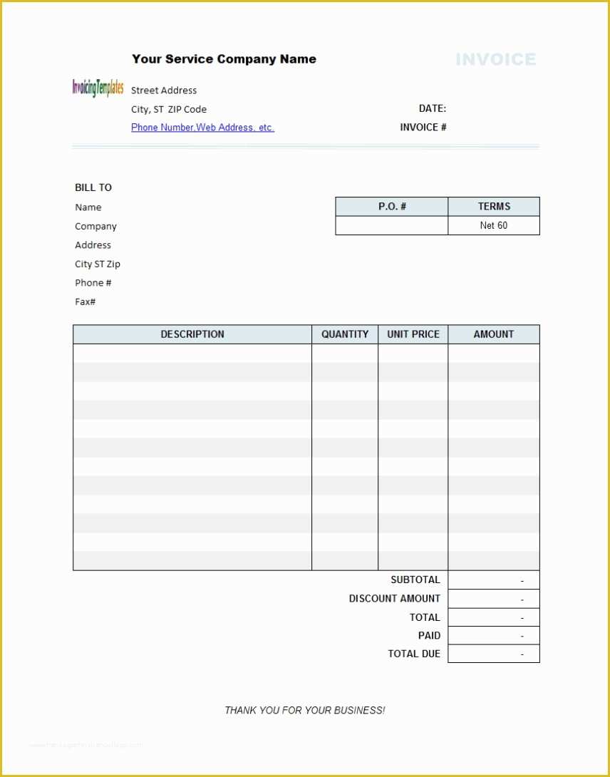 Free Service Invoice Template Open Office Of Open Fice Invoice Template Free