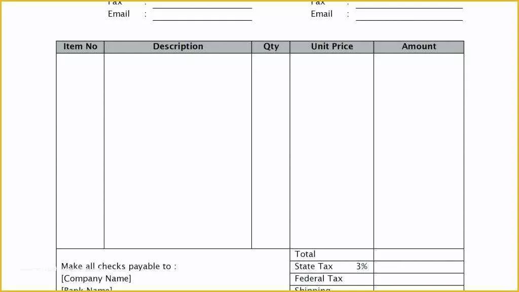 40 Free Service Invoice Template Open Office