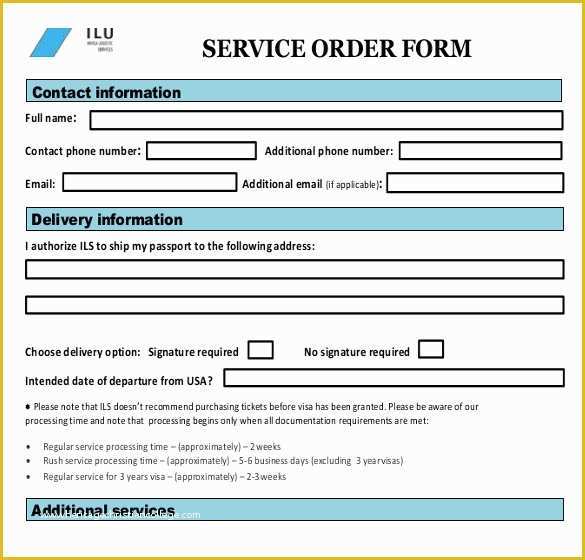 Free Service order Template Of Sample Service order Template 19 Free Word Excel Pdf
